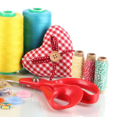 El işi malzemeleri beyaza izole edilmiş.