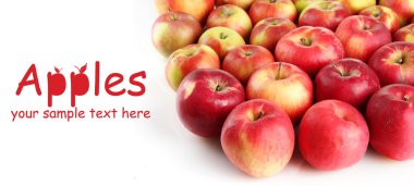 beyaz izole sulu Kırmızı elma