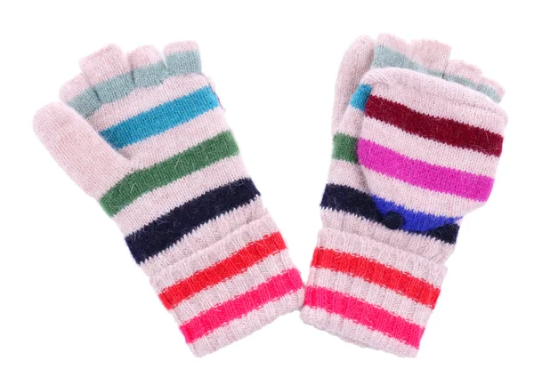 Female mittens isolated on white — Stock Photo, Image