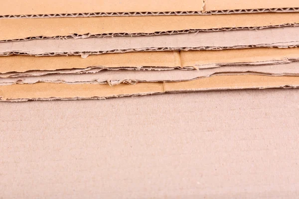 Cardboard for recycling close-up — Stock Photo, Image