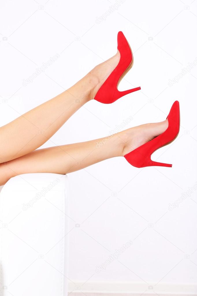Gambe e 2025 scarpe rosse