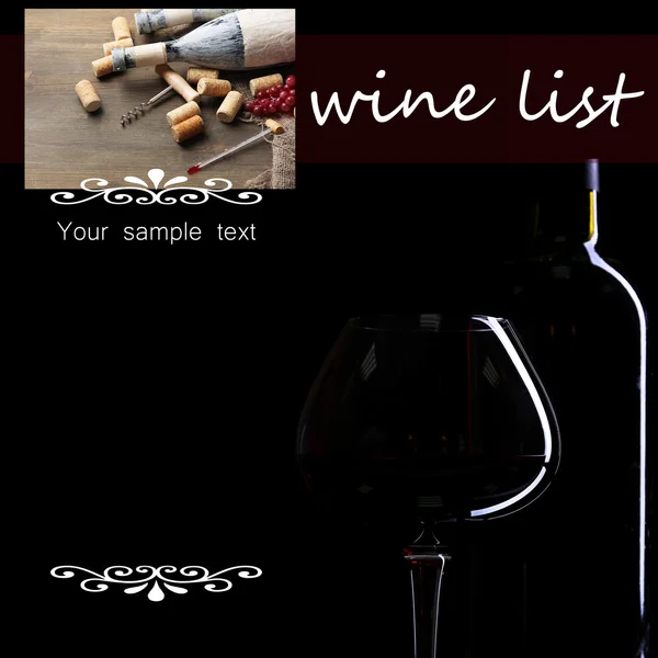 Wine list — Stock Photo, Image