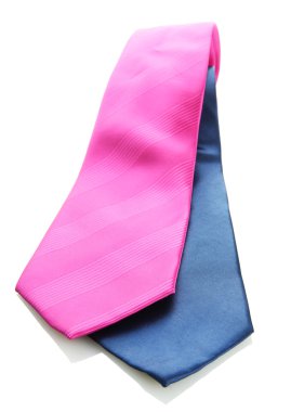 pembe ve mavi üzerine beyaz izole bağları