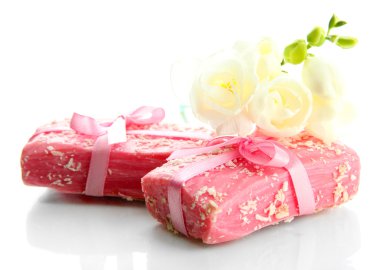 beyaz izole doğal el yapımı Sabun