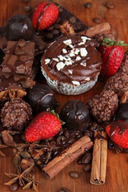 lezzetli kek farklı Tatlılar yakın çekim