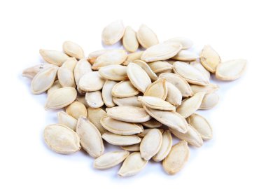 kabak tohumları beyaz üzerine izole