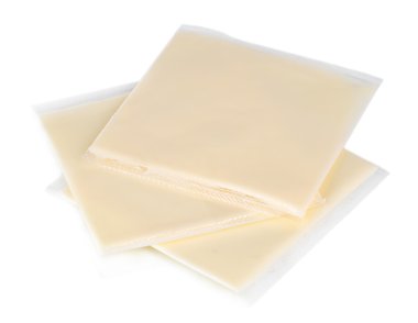 beyaz izole paket krem peynir