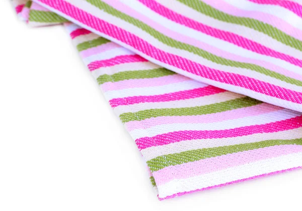 Kitchen towels isolated on white — Stock Photo, Image