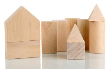 ahşap evlerin üzerine beyaz izole