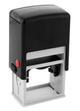 beyaz izole damgası