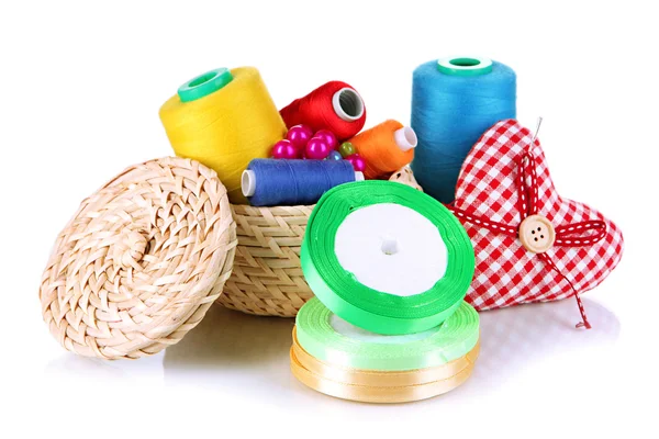 Handicraft supplies isolated on white — Stock Photo, Image