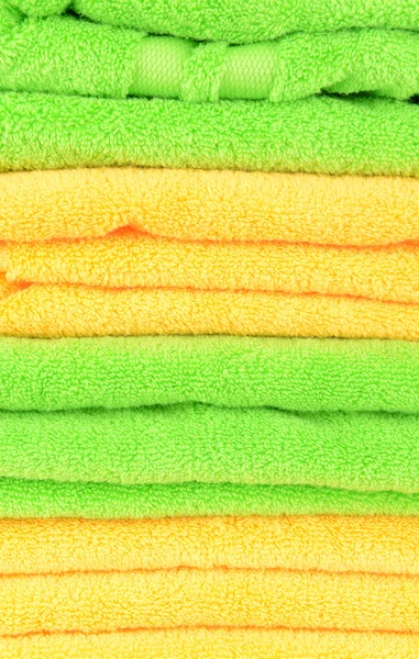 Bright towels close-up — Stock Photo, Image