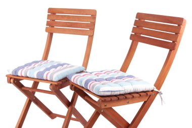 beyaz izole minder koltukları