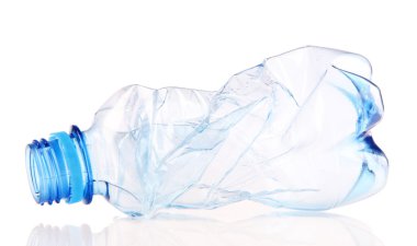 plastik şişe üzerinde beyaz izole