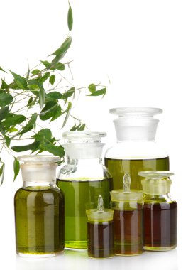 ilaç şişeleri üzerinde beyaz izole