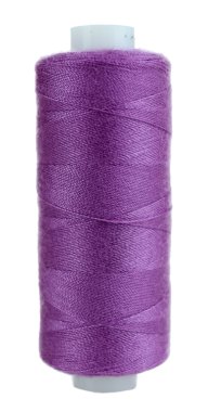 iş parçacığı üzerinde beyaz izole renkli makara