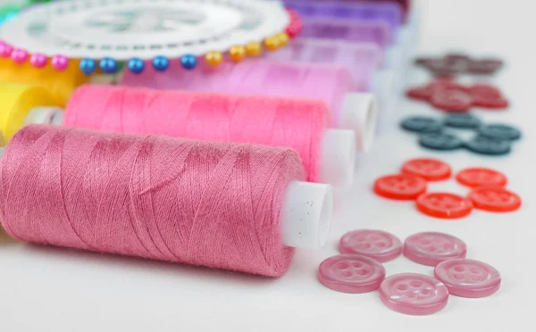 Sewing accessories close up — Stock Photo, Image