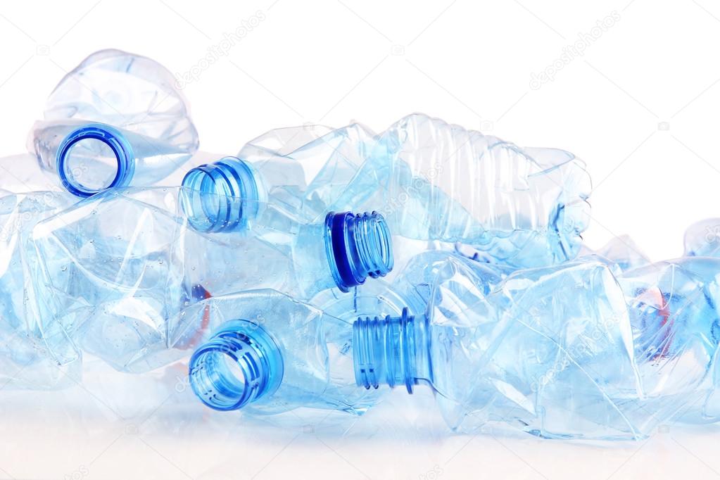 Plastic bottle isolated on white