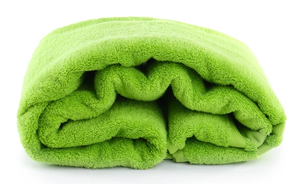 Colorful towel isolated on white — Stock Photo, Image