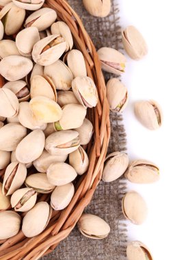 Antep fındık çul ile hasır stand yakın çekim