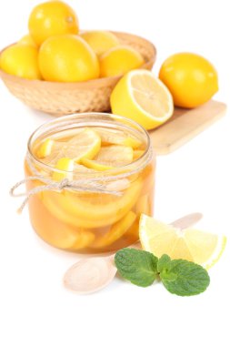 lezzetli limon reçel üzerinde tablo yakın çekim