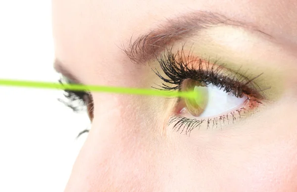 Vrouw oog met laser correctie — Stockfoto