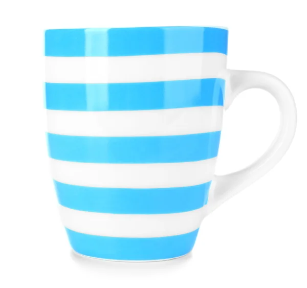 Taza vacía de color aislada en blanco —  Fotos de Stock