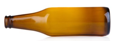 cam şişe üzerinde beyaz izole