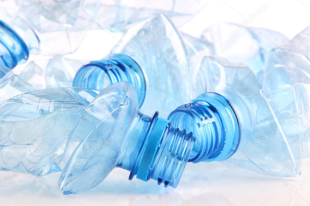 Plastic bottle close up