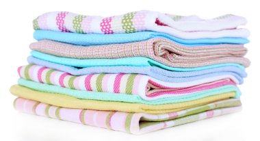 beyaz izole mutfak havlular