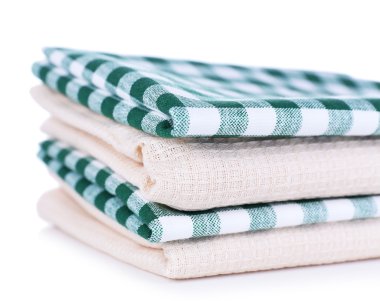 beyaz izole mutfak havlular