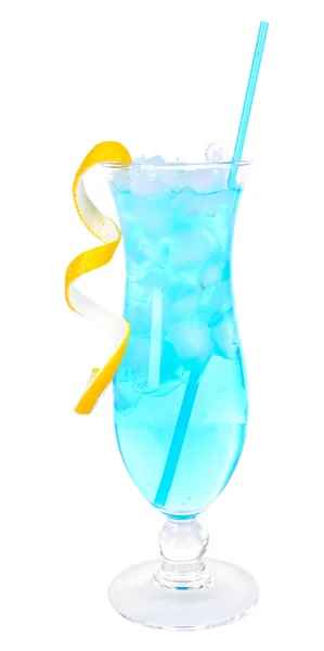 Cocktail op wit wordt geïsoleerd glas — Stockfoto