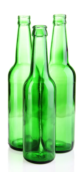 Glass bottles isolated on white — Stock Photo, Image