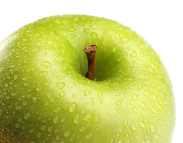 Pomme verte fraîche, isolée sur blanc — Photo