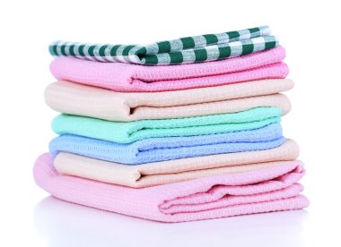 beyaz izole mutfak havlular