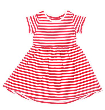 beyaz izole küçük bir kız için güzel bir elbise