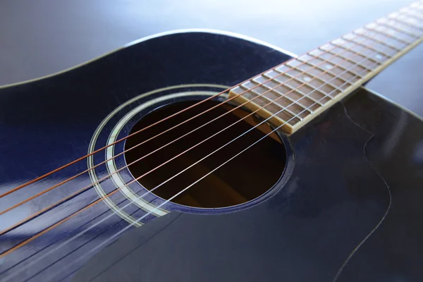 Acoustic guitar, close-up — Stock Photo, Image