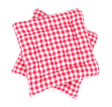 beyaz izole kare yastık