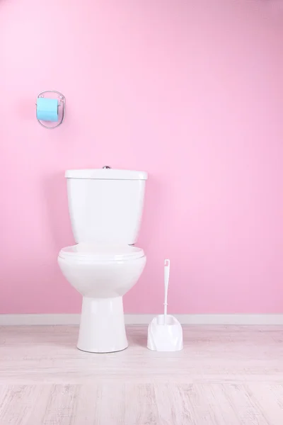 Fehér vécécsésze fürdőszoba — Stock Fotó