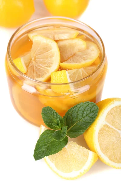 Geléia de limão saborosa close-up — Fotografia de Stock