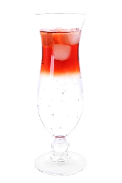 Cocktail isolerade på vitt glas — Stockfoto