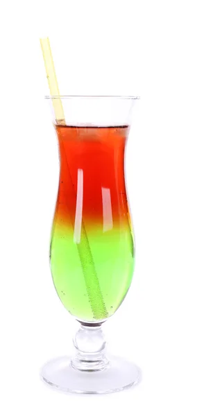 Verre de cocktail isolé sur blanc — Photo