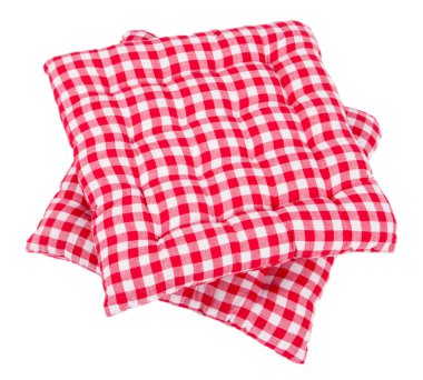 beyaz izole kare yastık