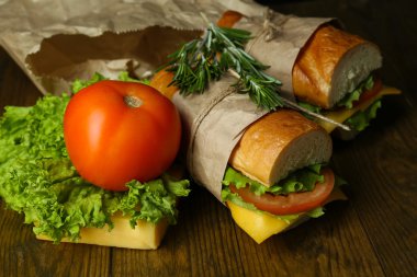 taze ve lezzetli sandviç yakın çekim