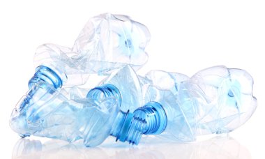 plastik şişe üzerinde beyaz izole