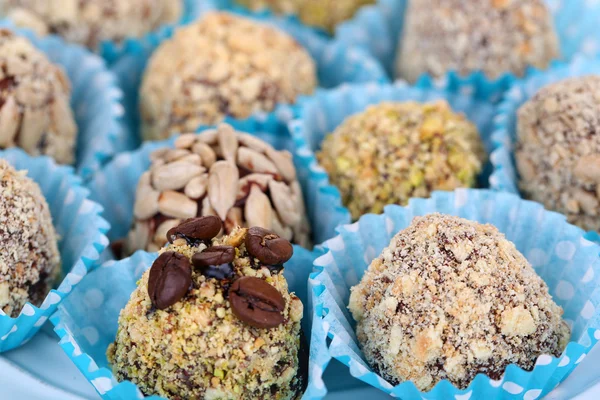 Set di caramelle al cioccolato, da vicino — Foto Stock