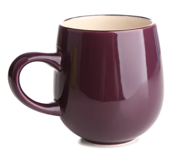 Braune Tasse isoliert auf weiß — Stockfoto