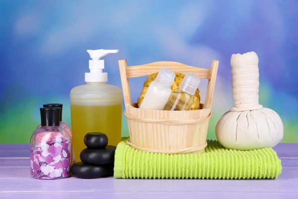 Spa setting on bright background — Stock Photo, Image