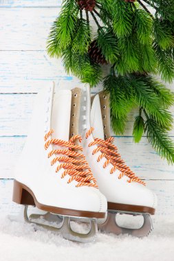 ahşap arka plan artistik paten