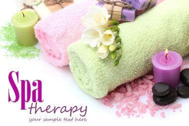 beyaz izole spa ayarı